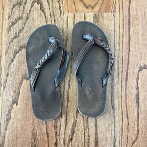 FINAL SALE! Rainbow leather sandals flip flops Size 13/1